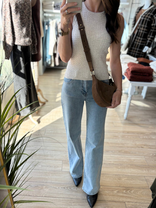 SKYE KNIT TANK HEATHERED OATMEAL