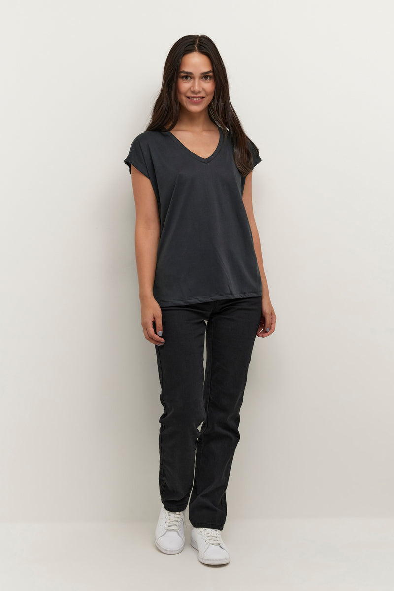 LISE TSHIRT WASHED BLACK