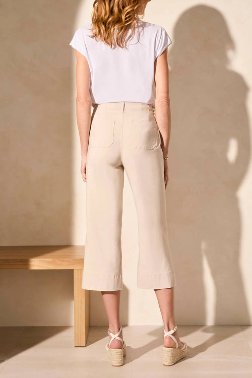 HIGH RISE WIDE LEG CAPRI