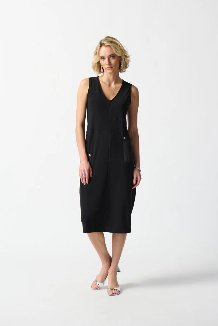 COCOON DRESS WITH POCKETS