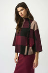 PLAID KNIT TOP
