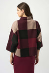 PLAID KNIT TOP