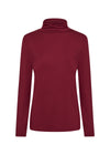 MARCIA TURTLE NECK DARK RED