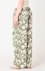 CREAM SAGE FLORAL PANT