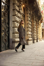 PLAID DOUBLE FACED COAT
