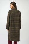 PLAID DOUBLE FACED COAT