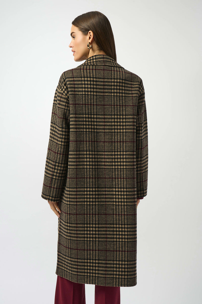 PLAID DOUBLE FACED COAT