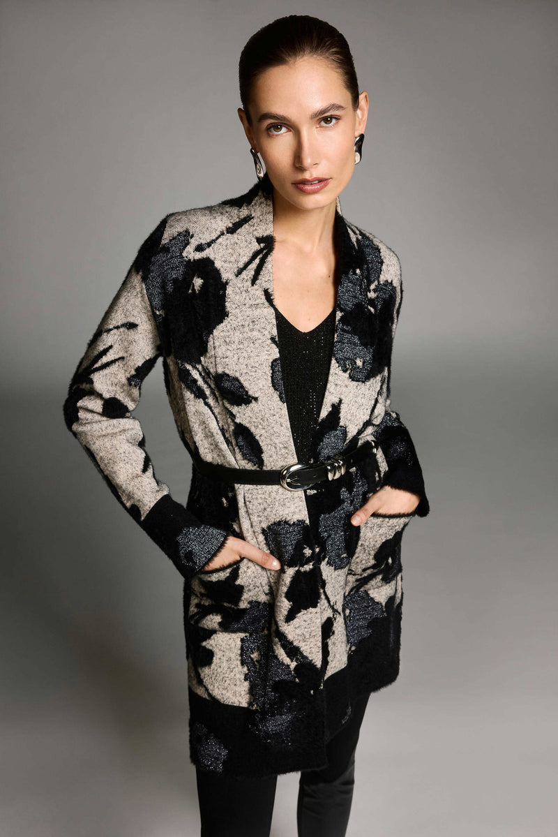 ABSTRACT SWEATER KNIT CARDIGAN