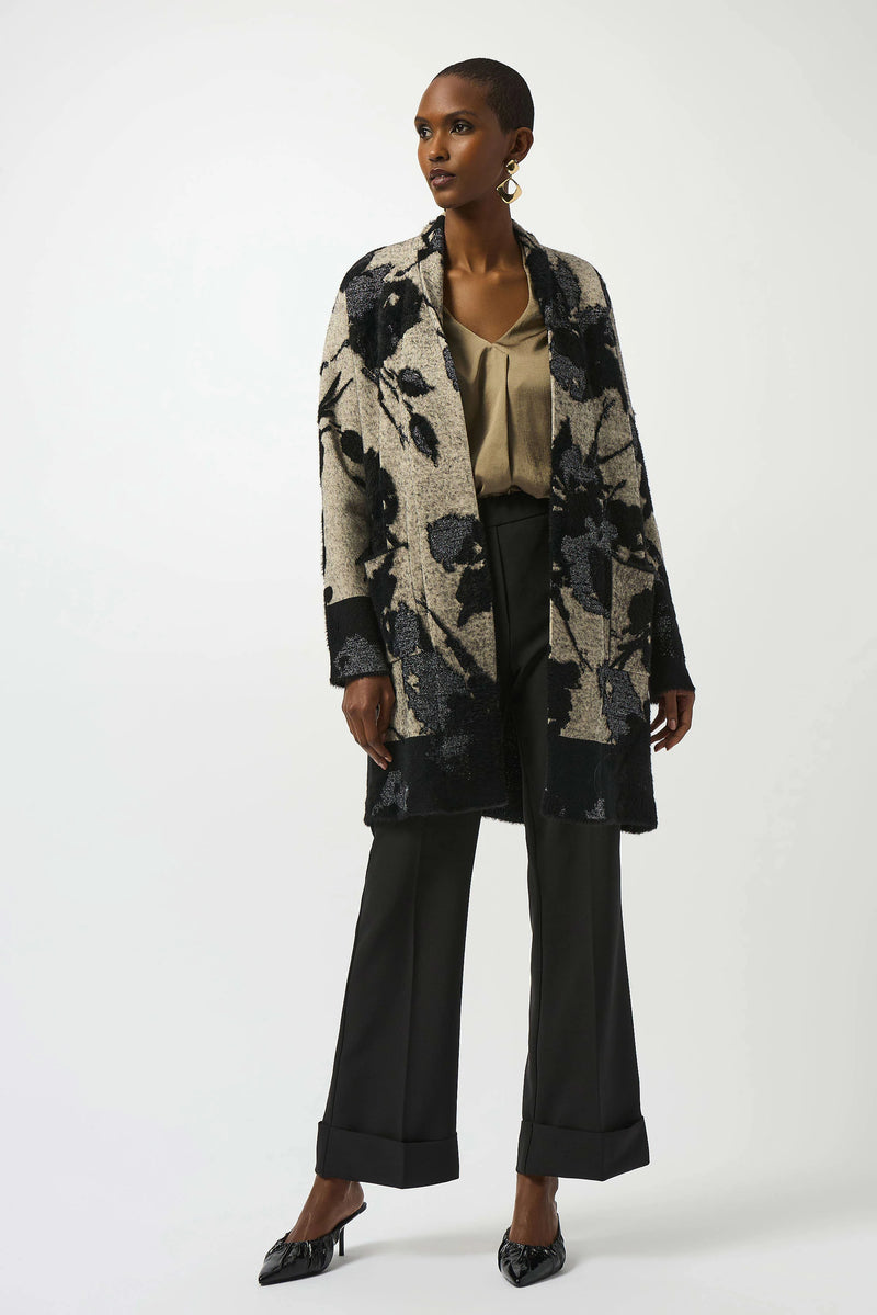 ABSTRACT SWEATER KNIT CARDIGAN
