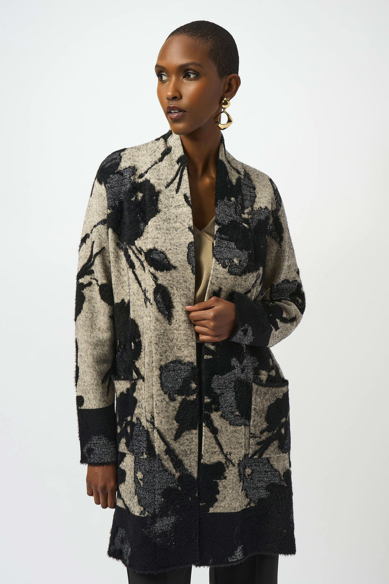 ABSTRACT SWEATER KNIT CARDIGAN