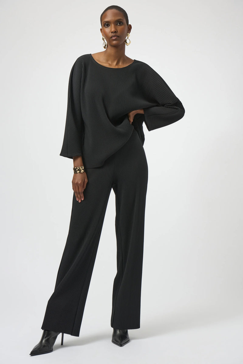 PLEATED SCUBA CREPE TOP