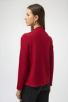 SCUBA JERSEY TOP DEEP CHERRY