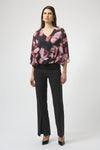 SILKY KNIT FLORAL BOXY TOP