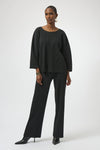 PLEATED SCUBA CREPE TOP