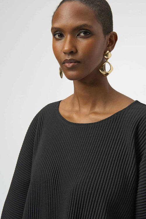 PLEATED SCUBA CREPE TOP