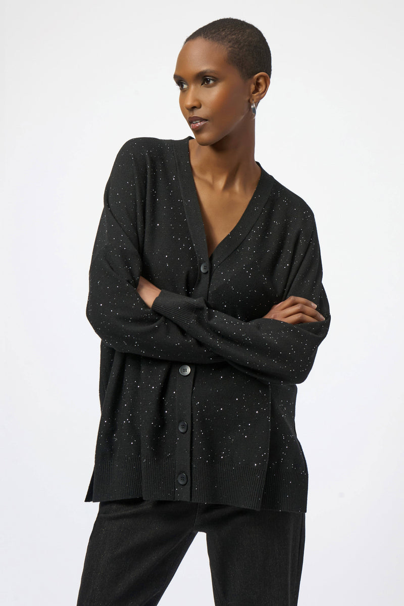 SEQUIN KNIT CARDIGAN