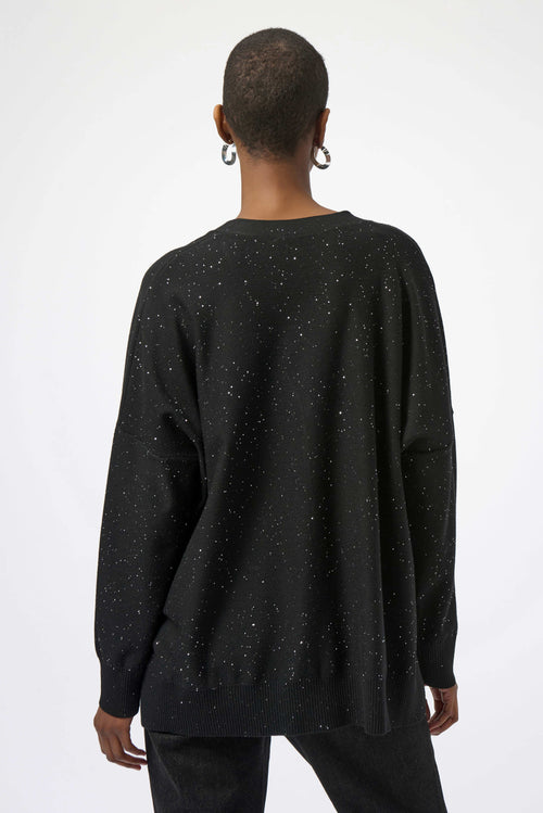 SEQUIN KNIT CARDIGAN