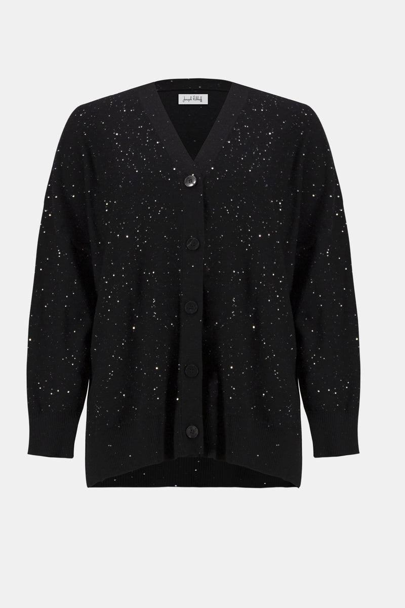 SEQUIN KNIT CARDIGAN