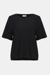 SCOOP NECK TSHIRT W RINESTONES