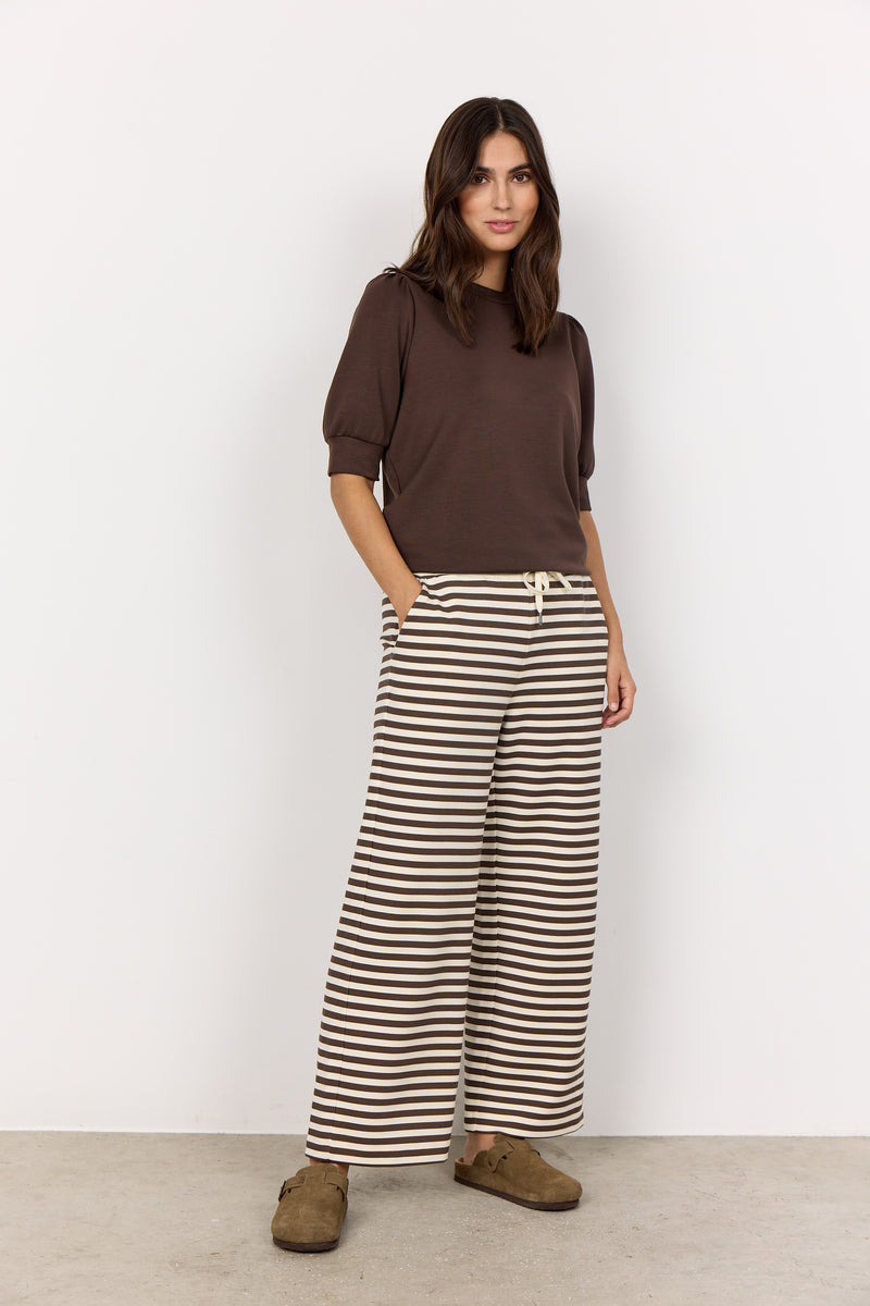 BANU 3/4 SLEEVE TOP HOT FUDGE