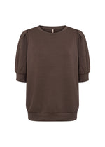 BANU 3/4 SLEEVE TOP HOT FUDGE