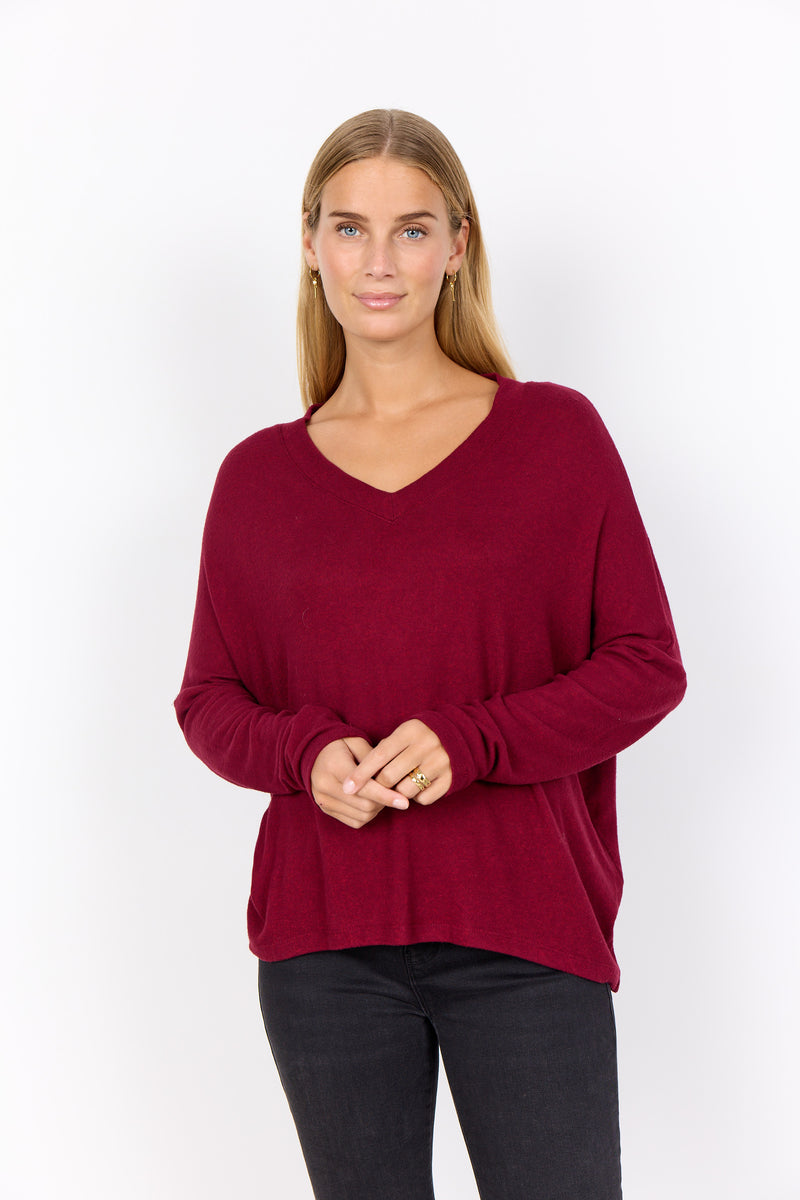BIARA TOP RED MELANGE