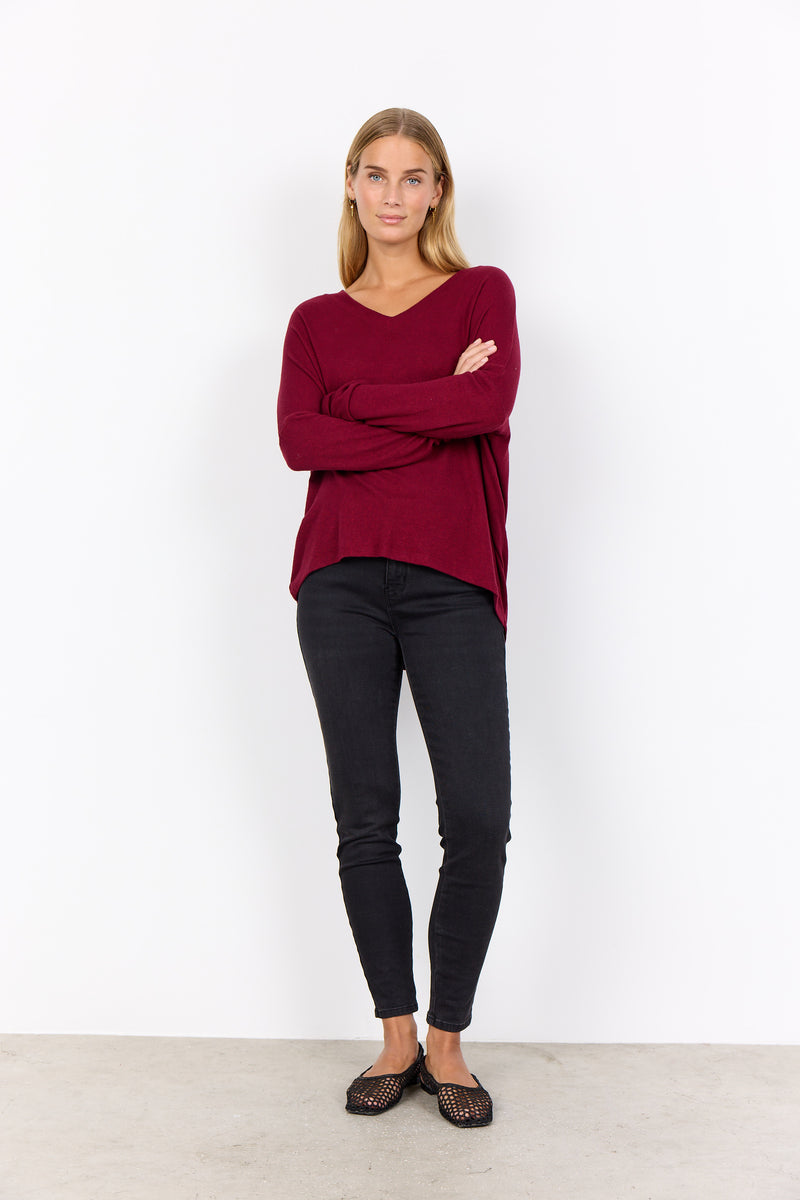 BIARA TOP RED MELANGE