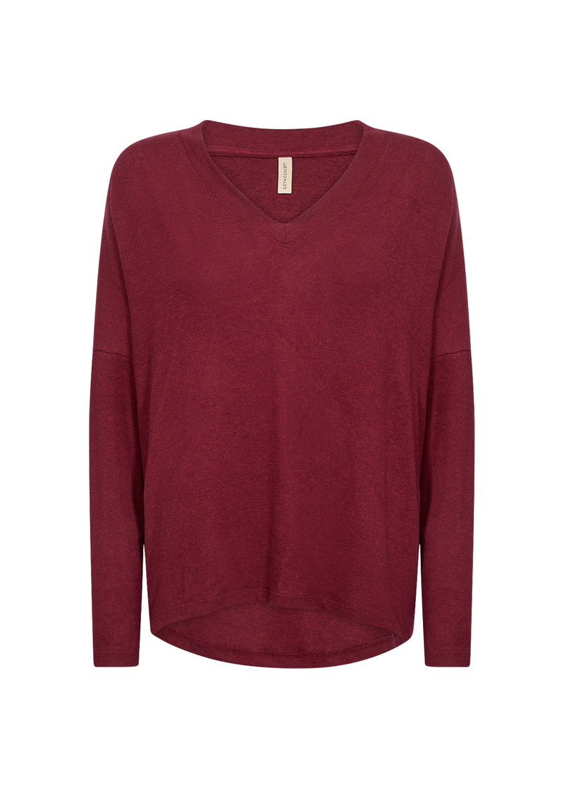 BIARA TOP RED MELANGE