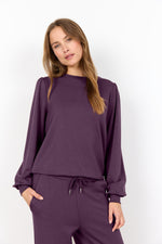 BANU LONG SLEEVE TOP PLUM