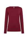 MARCIA LONG SLEEVE DARK RED