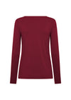 MARCIA LONG SLEEVE DARK RED