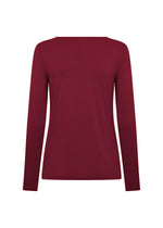 MARCIA LONG SLEEVE DARK RED