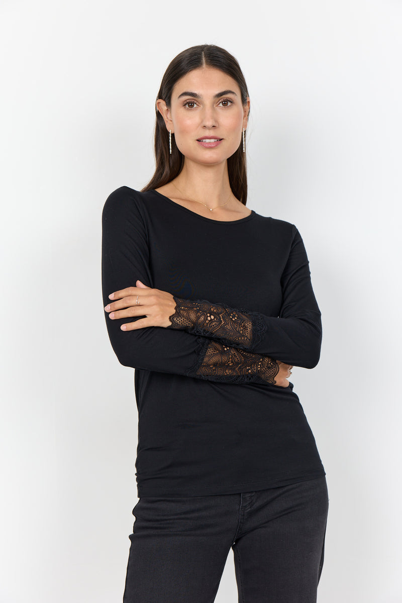 MARICA LACE LONG SLEEVE TOP