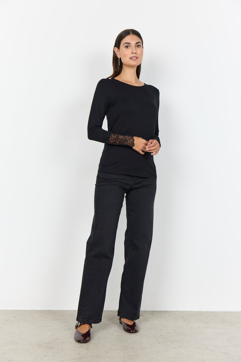 MARICA LACE LONG SLEEVE TOP