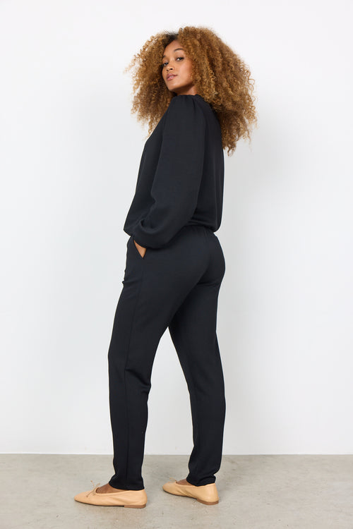 BANU SLIM LEG PANT BLACK