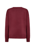 BANU SIDE SLIT PULLOVER DARK RED