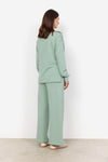 BANU SIDE SLIT PULLOVER MINERAL GREEN