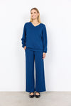 BANU VNECK TOP ESTATE BLUE