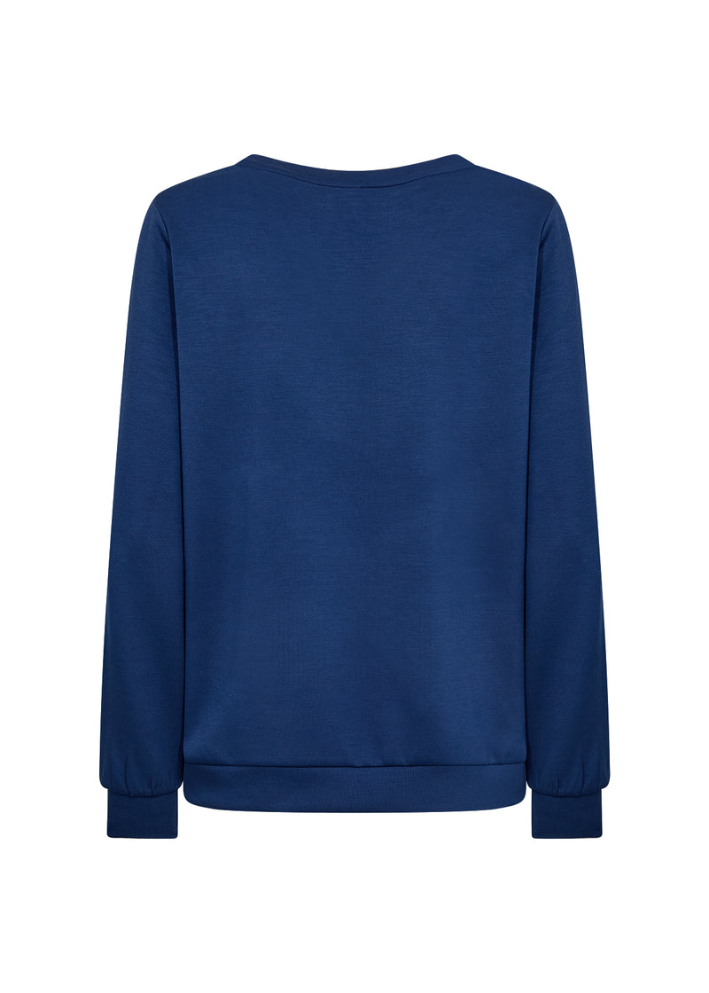 BANU VNECK TOP ESTATE BLUE