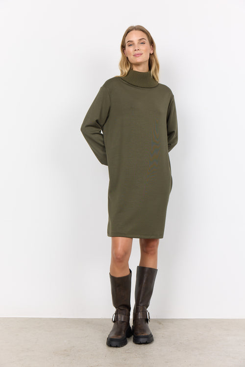 BANU KNIT DRESS ARMY