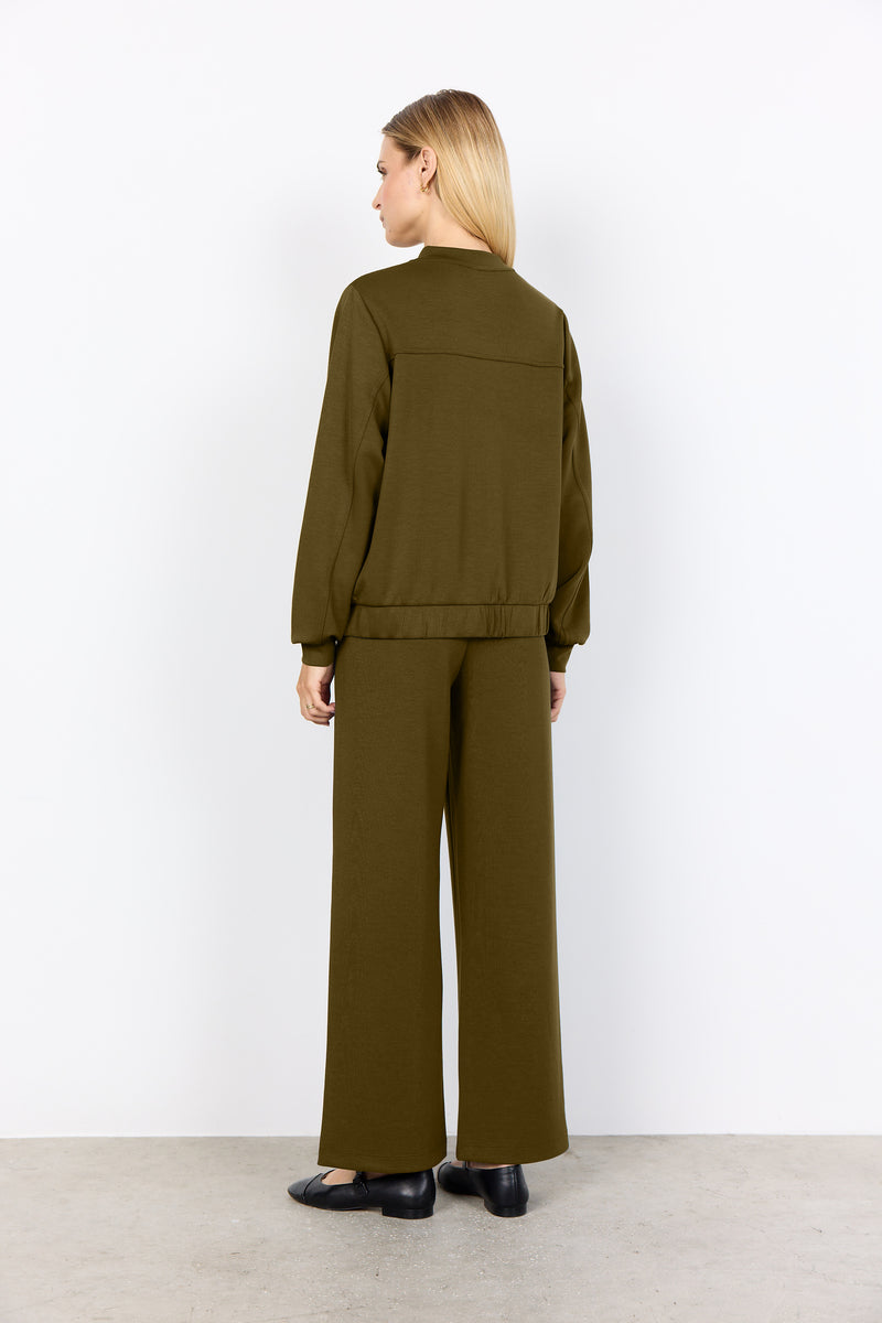 BANU ZIP UP DARK OLIVE