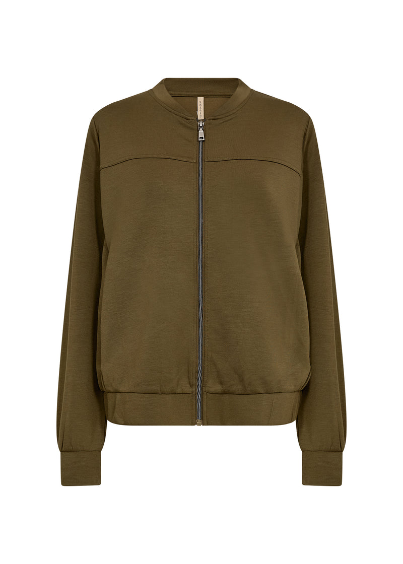 BANU ZIP UP DARK OLIVE