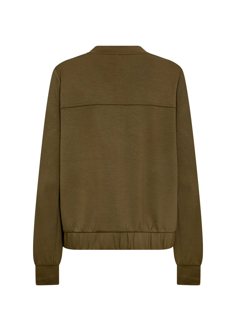 BANU ZIP UP DARK OLIVE