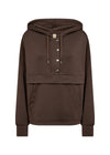 BANU HOODED PULLOVER HOT FUDGE