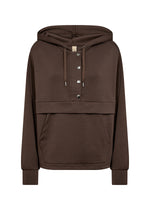 BANU HOODED PULLOVER HOT FUDGE