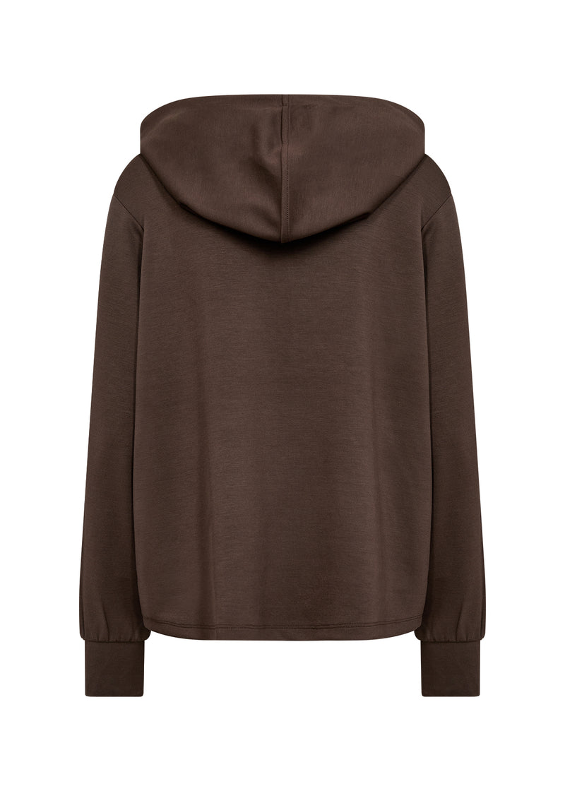 BANU HOODED PULLOVER HOT FUDGE