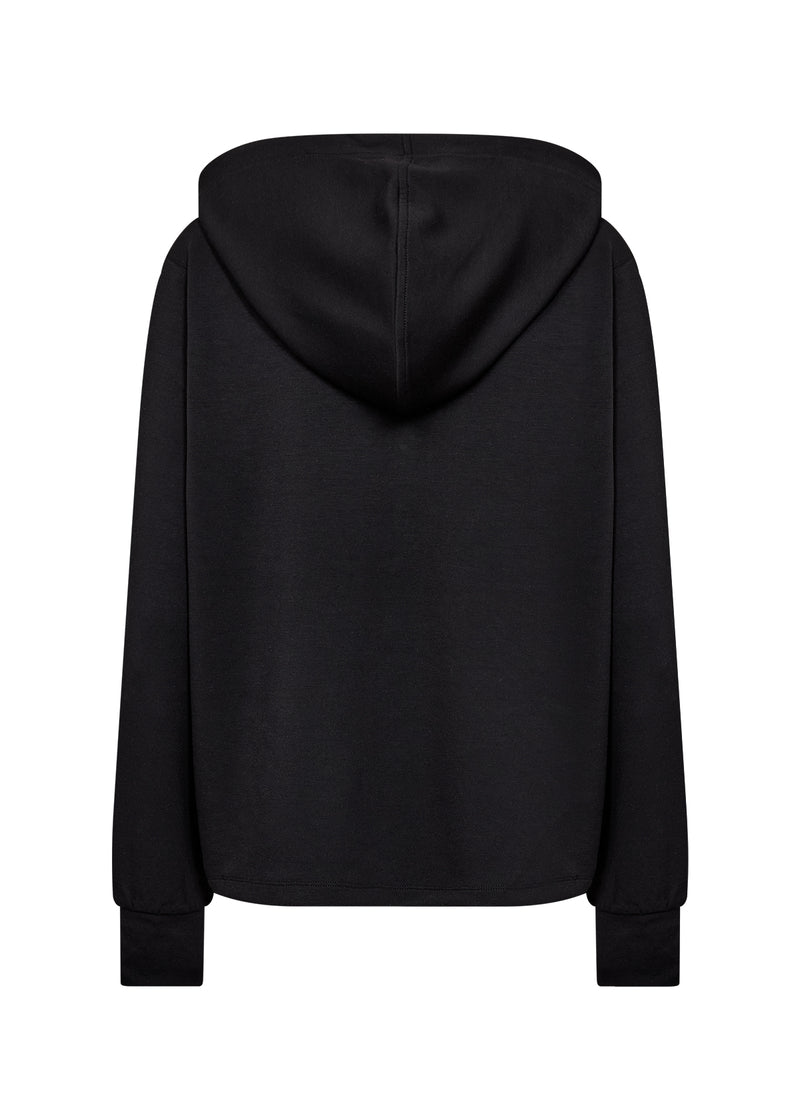 BANU HOODED PULLOVER BLACK