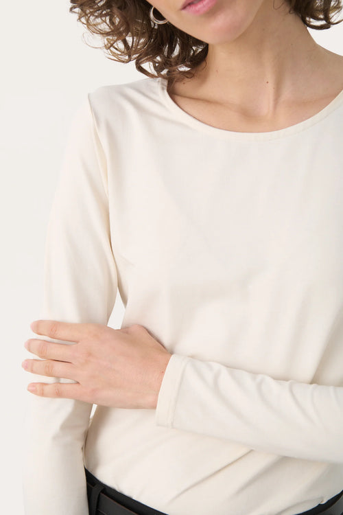 NEMAJAS LONG SLEEVE BASIC WHITECAP GRAY