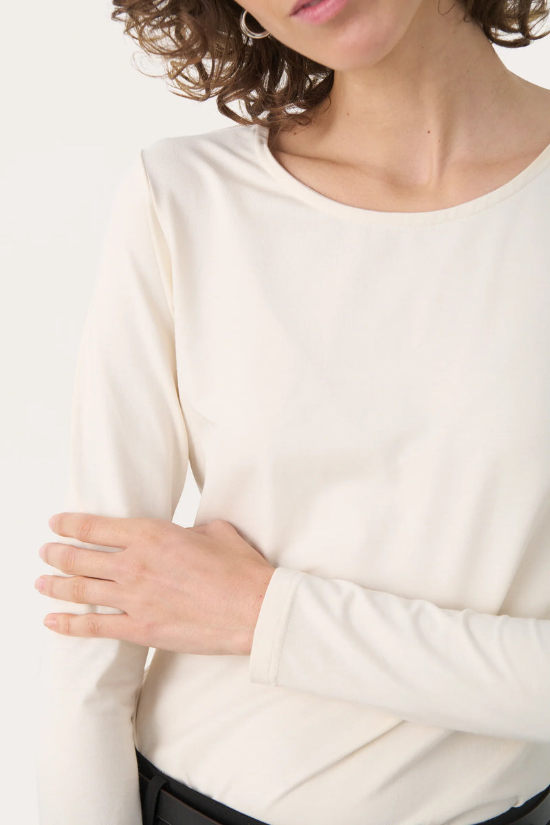 NEMAJAS LONG SLEEVE BASIC WHITECAP GRAY