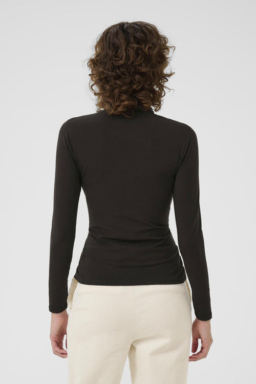 EFINAS TURTLE NECK TOP GANACHE